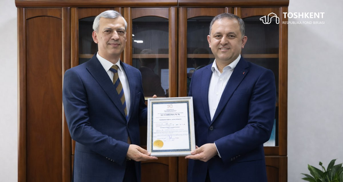 Bank “Toshkent” Respublika fond birjasining a’zosi bo‘ldi